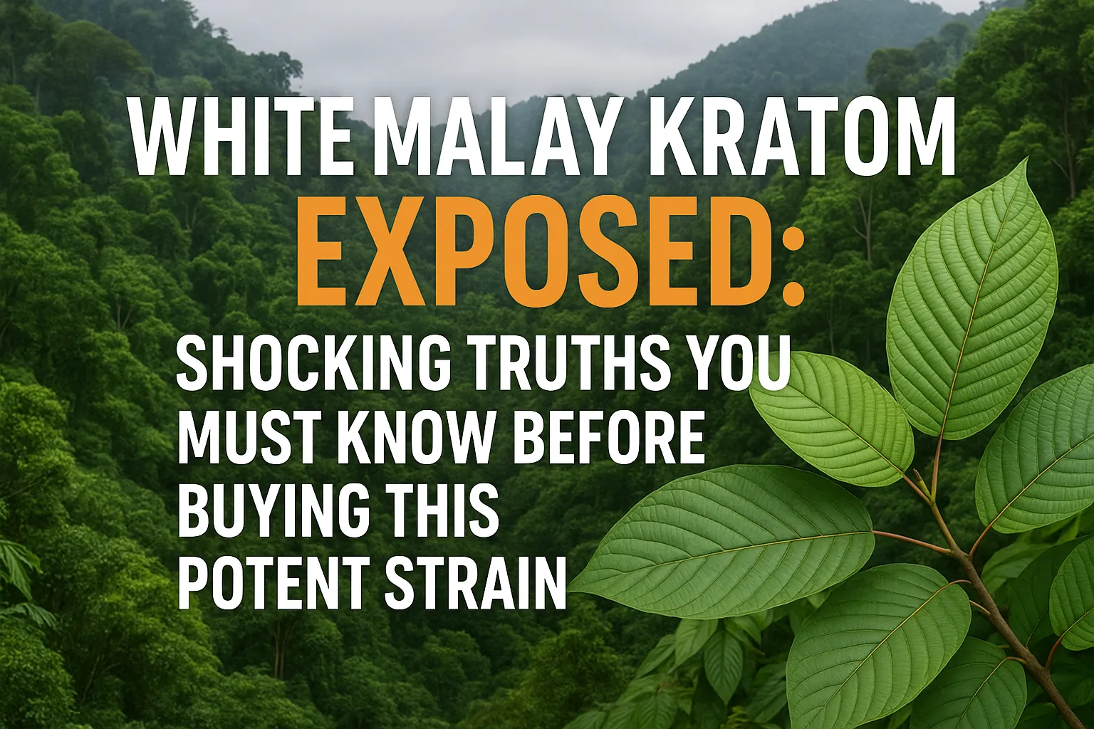 White Malay Kratom Exposed: Shocking Truths You Must Know Before Buying This Potent Strain