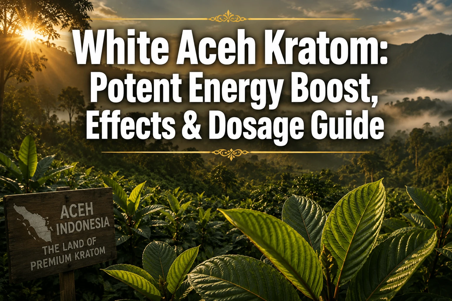 White Aceh Kratom: Potent Energy Boost, Effects & Dosage Guide