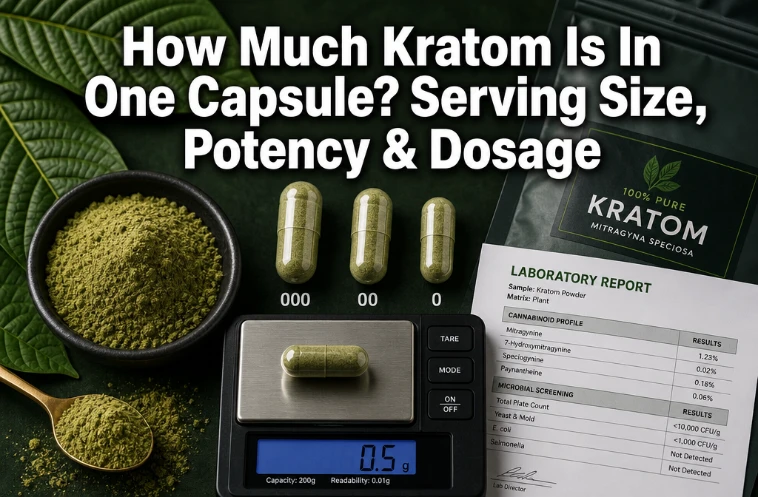 How Much Kratom Is In One Capsule? Serving Size, Potency And Dosage