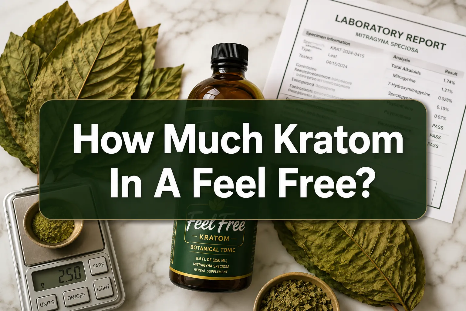 How Much Kratom Is In A Feel Free? Active Ingredients, Serving Size And Potency