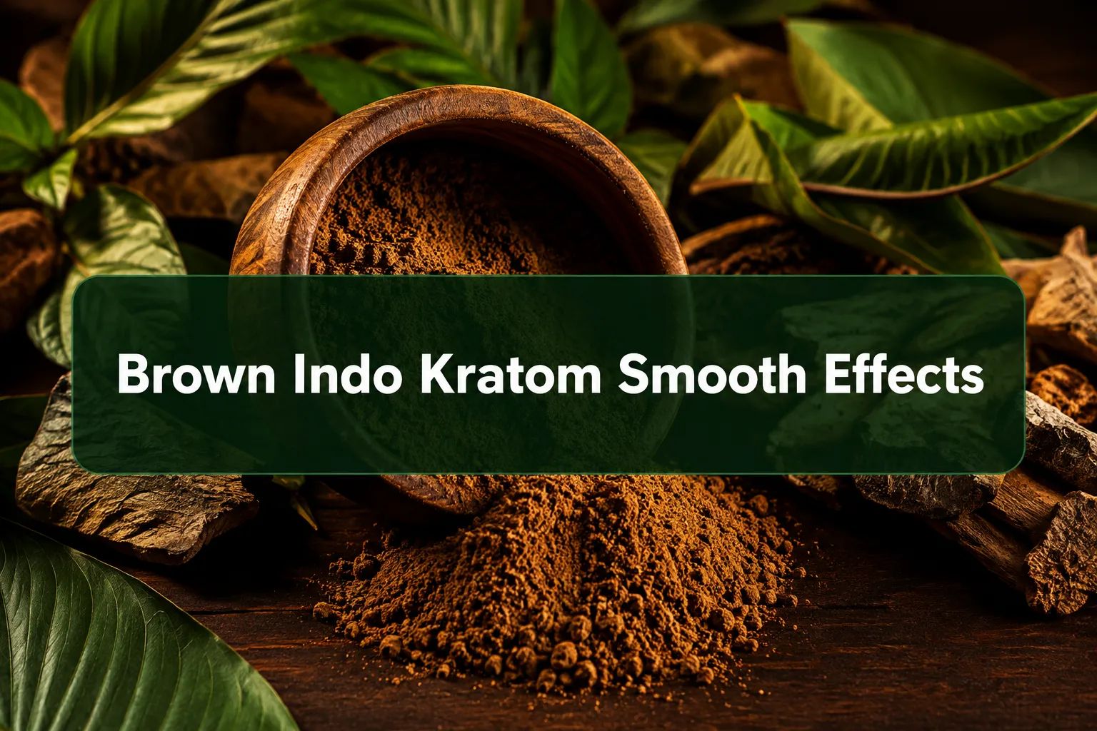 Brown Indo Kratom Smooth Effects, Rich Alkaloids And Herbal Balance