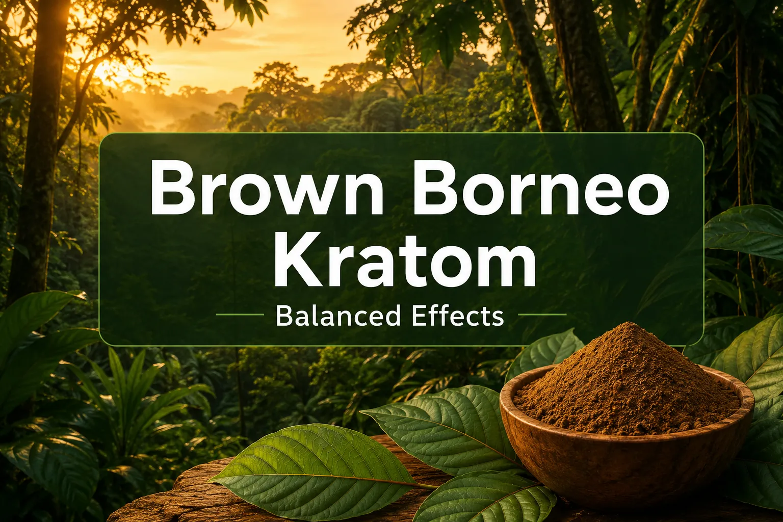 Brown Borneo Kratom Balanced Effects, Premium Alkaloids And Herbal Strength