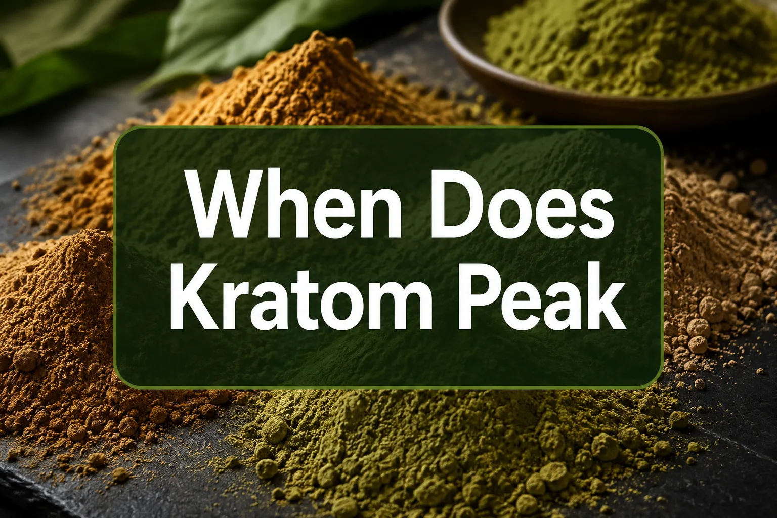 When Does Kratom Peak? Onset Timing, Duration, and Strain Differences Explained